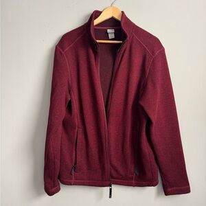 Deep red Full-Zip Fleece Jacket